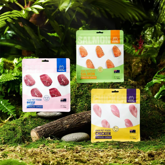 Michu Freeze-Dried Raw Pet Food Dog & Cat Treat 150g - Made in Australia-Petroom