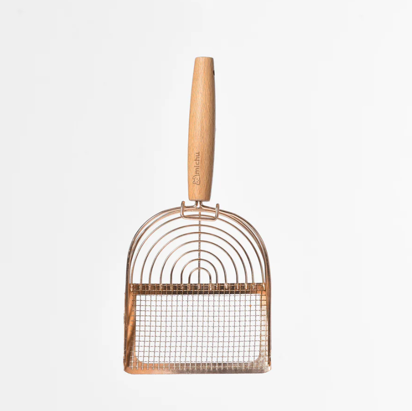 Michu Stainless Steel Cat Litter Scoop - 2 Styles-Petroom