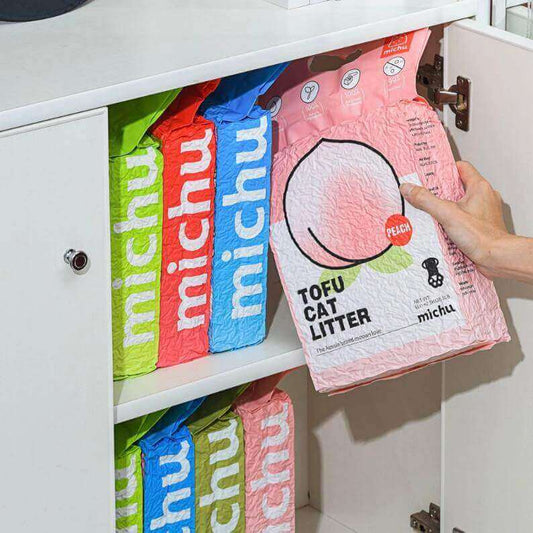 Michu 天然结团豆腐猫砂2.5kg 黑五团购活动来袭-PETROOM