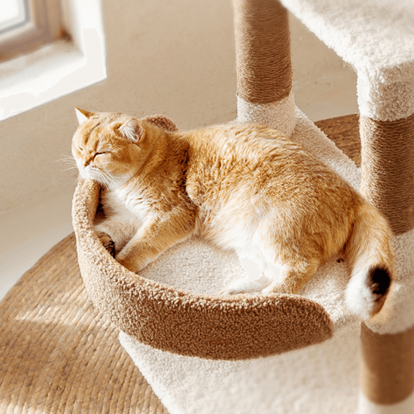 Ona's Cottage Multi-Tier Cat Tree with Cat Scratching Posts-Petroom