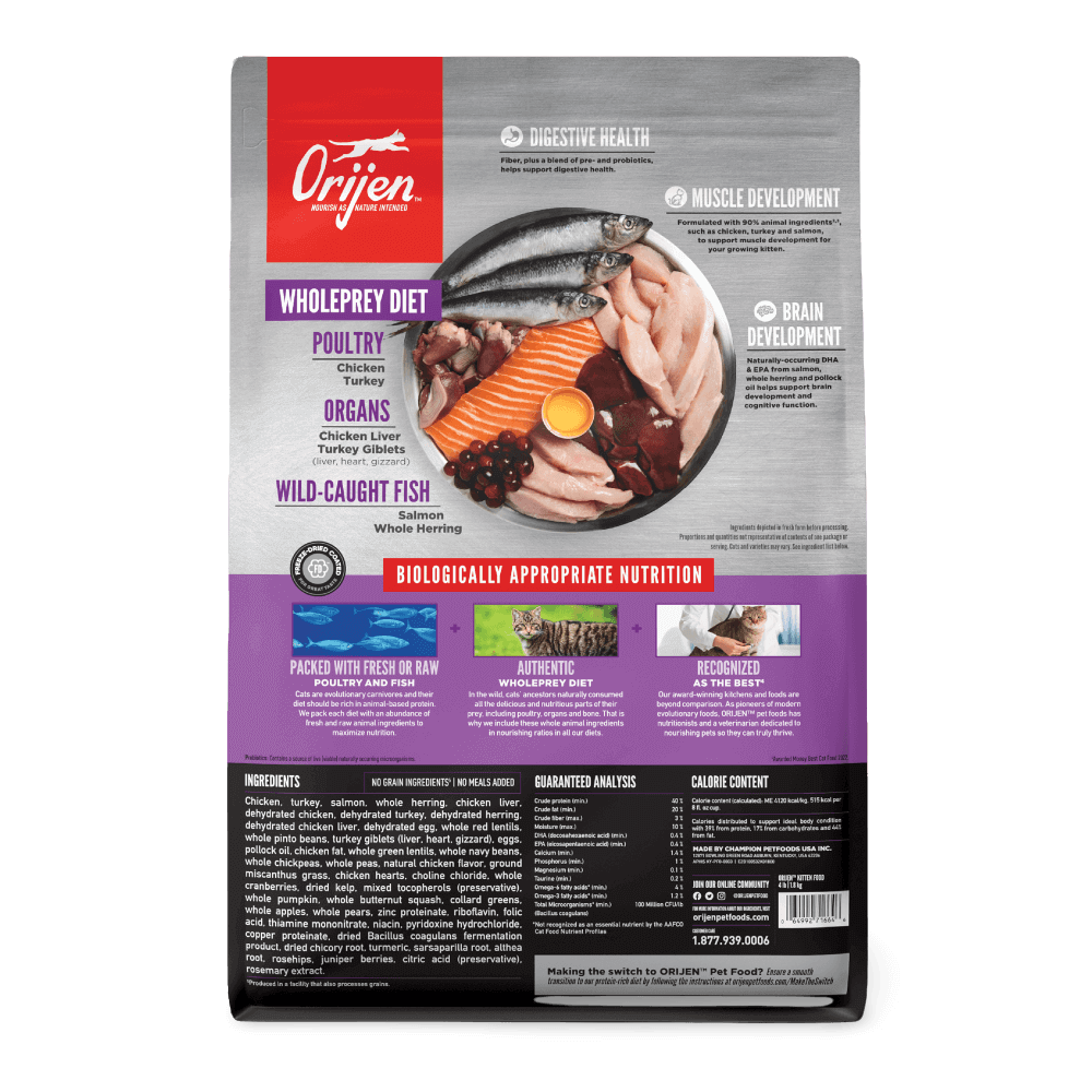 Orijen Kitten Dry Cat Food 3.17kg-Petroom