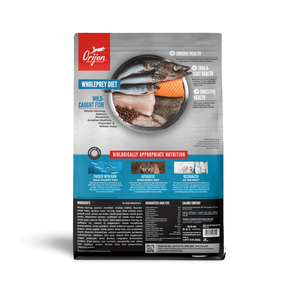 Orijen Six Fish Dry Dog Food 10.6kg-Petroom