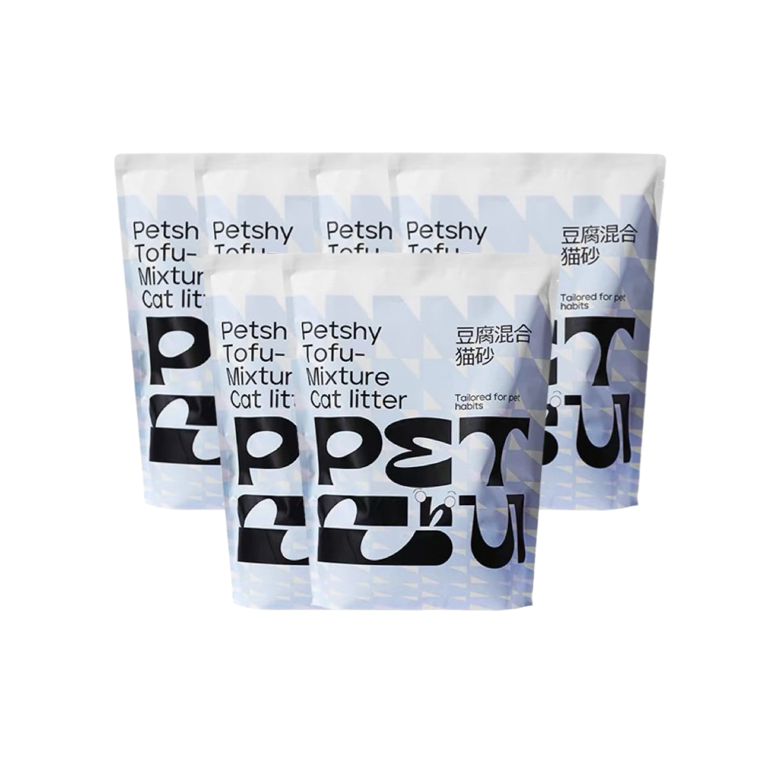 PETSHY Coconut Tofu Cat Litter Fine Mixed Bentonite 2kg-Petroom