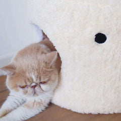 PURROOM Little Chicken Series- Enclosed Plush Pet Bed Cat Bed-Petroom