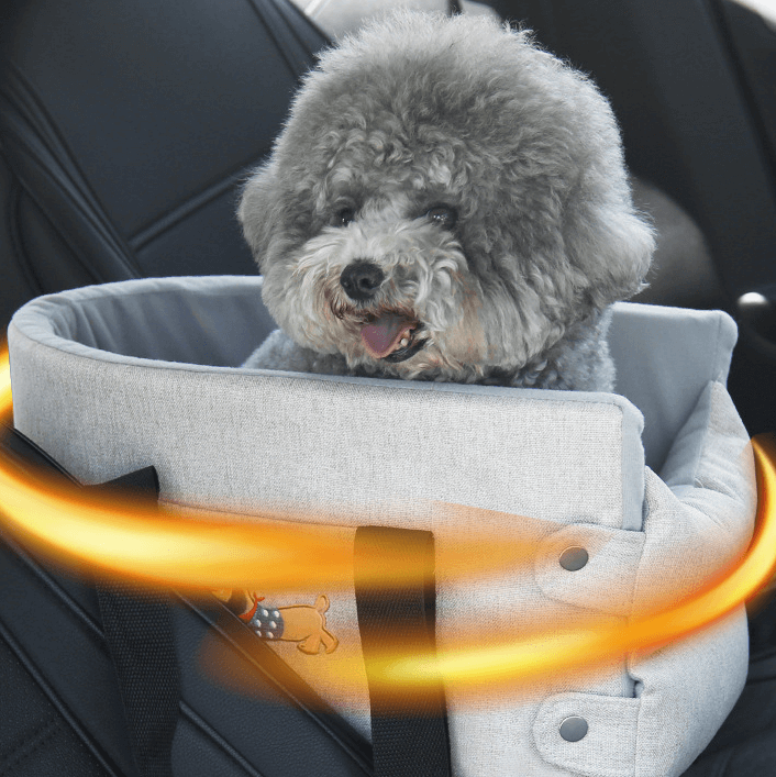 Petroom Car Dog Bed Pet Travel Carrier With Safety Strap-Petroom