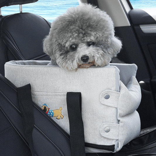 Petroom Car Dog Bed Pet Travel Carrier With Safety Strap-Petroom