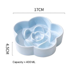 Petroom Ceramic Slow Feeder Bowl For Cat and Small Dog-Petroom