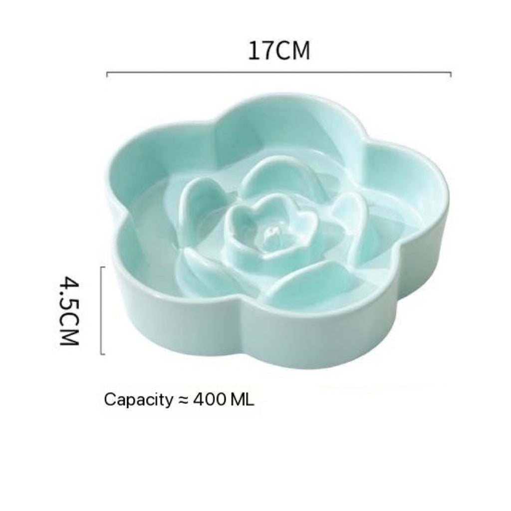 Petroom Ceramic Slow Feeder Bowl For Cat and Small Dog-Petroom