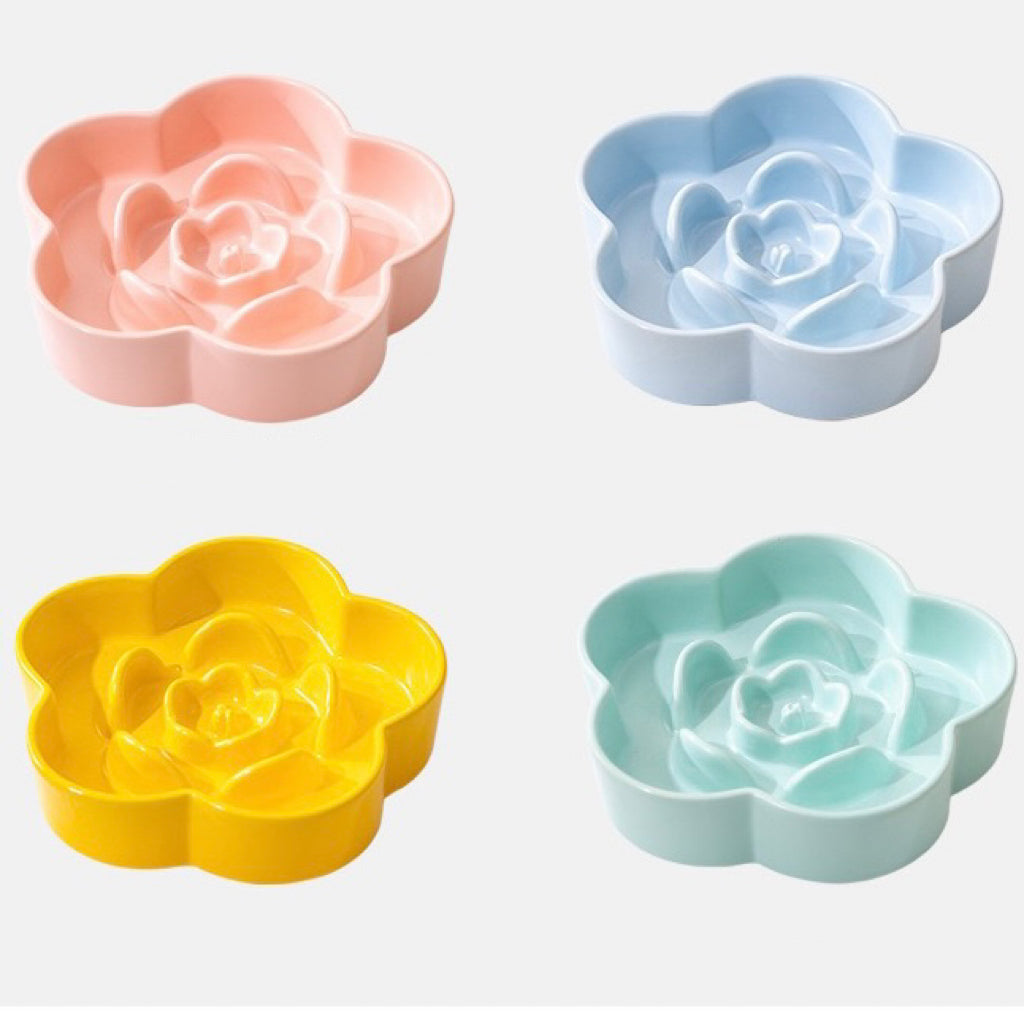 Petroom Ceramic Slow Feeder Bowl For Cat and Small Dog-Petroom