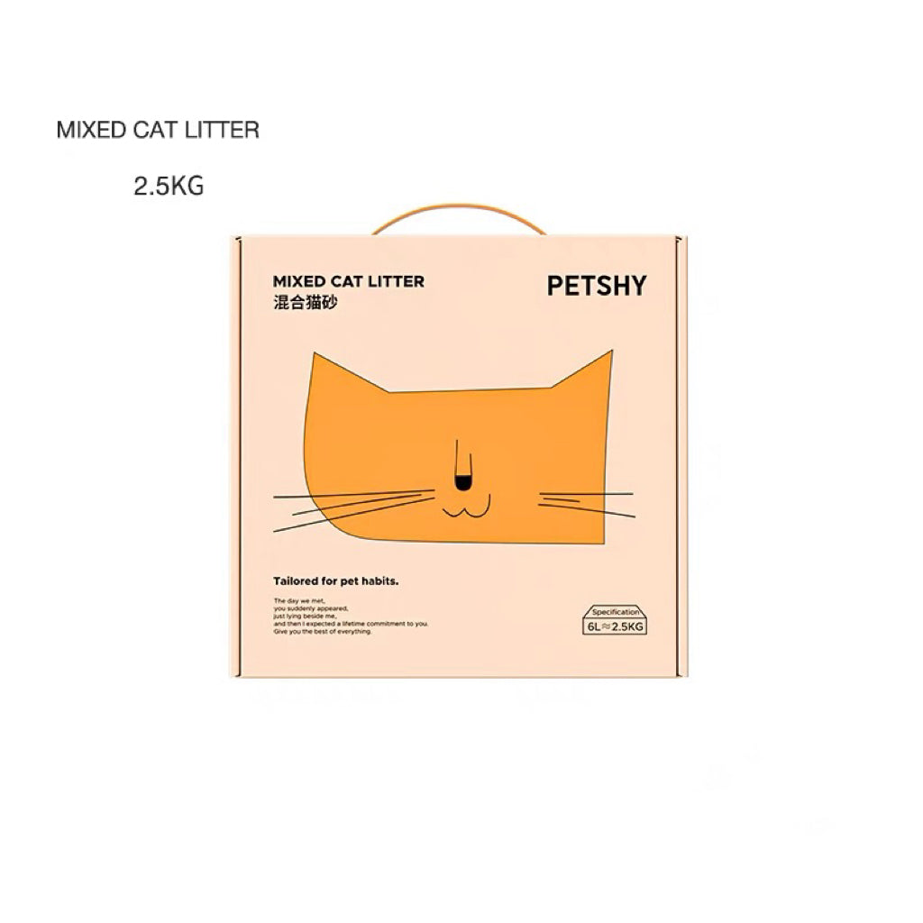 Petshy Mixed Cat Litter 1.5mm 2.5kg-Petroom