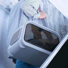 Premium Cat Carrier with Temperature & Humidity Indicator – Safe & Stylish Travel Bag-Petroom