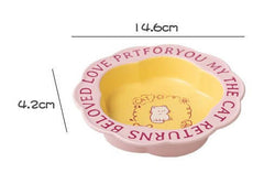 Scallop Ceramic Pet Bowl Durable & easy-to-clean-Petroom