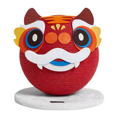 VETRESKA Natural Sisal Pet Cat Scratching Ball Tiger Interactive Cat Scratcher-Petroom