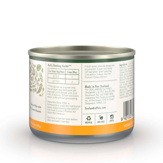 ZEALANDIA Grain Free Duck Pate Cat Wet Food-Petroom