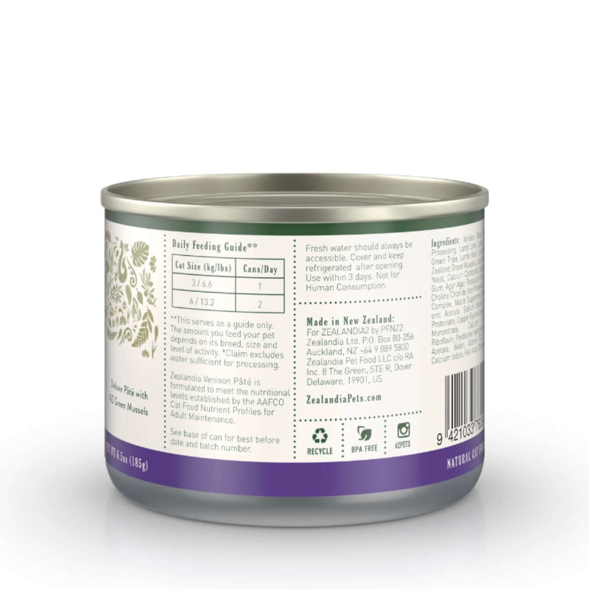 ZEALANDIA Grain Free Venison Pate Dog-Petroom