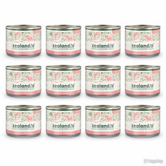 Zealandia Mousse Pate Salmon for Kitten & Mama - Grain-Free Wet Cat Food in 12 cans, featuring New Zealand Salmon formula.