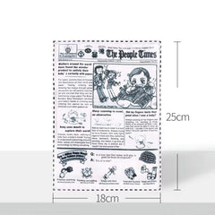 Peroom Squeaking Rubber Newspaper Dog Toy