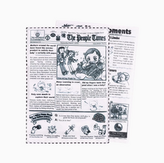 Peroom Squeaking Rubber Newspaper Dog Toy