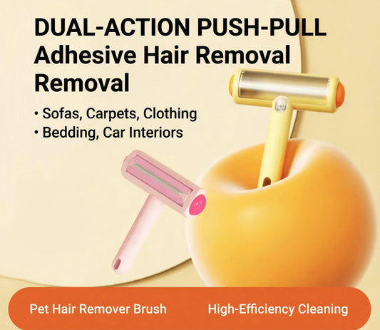 AIWO Static Pet Hair Remover Brush for effective adhesive hair removal from sofas, carpets, and car interiors.