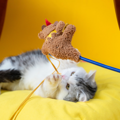 PETSVILLE Kitten Teaser Feather Wand