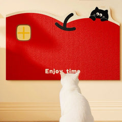 Aesthetic Wall-Mount Cat Scratch Pad Wall Protector
