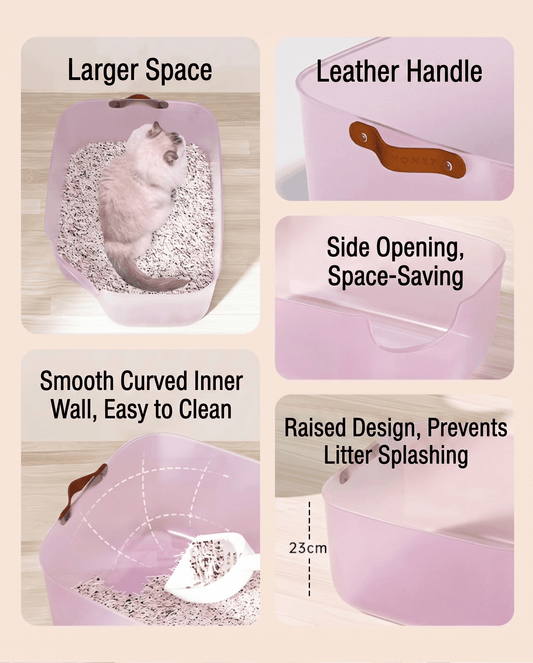 JellyGiant Large Pudding Open Cat Litter Trays