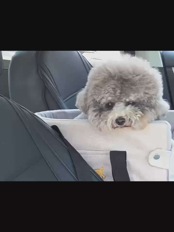 Petroom Car Dog Bed Pet Travel Carrier With Safety Strap