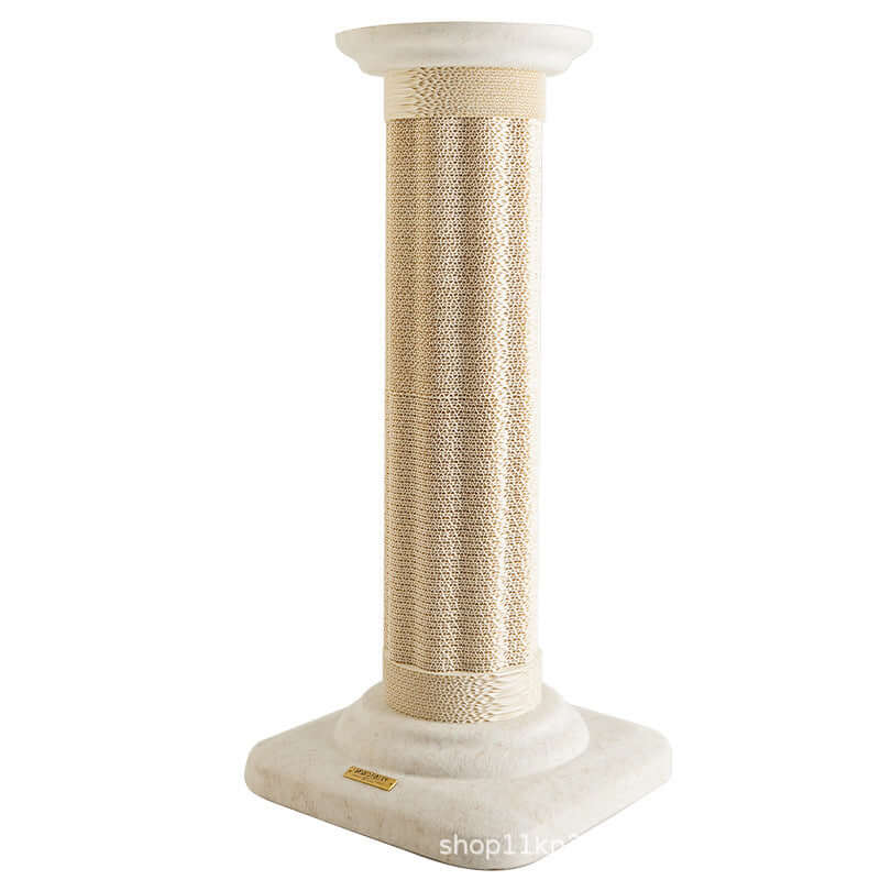 Roman Column Aesthetic Corrugated Cat Scratching Post – Stylish cat scratchers for Indoor Cats