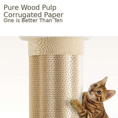Roman Column Aesthetic Corrugated Cat Scratching Post – Stylish cat scratchers for Indoor Cats